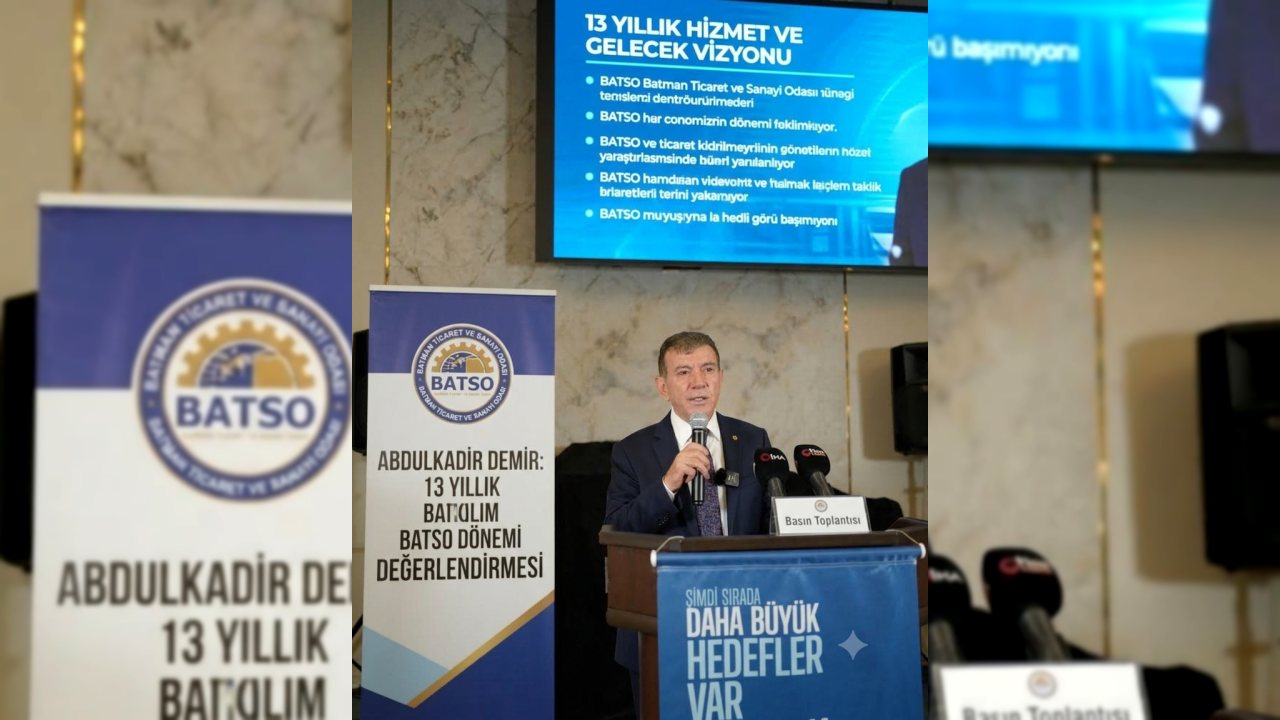 Batman’da AbdulKadir Demir, 13 Yıllık BATSO Dönemini Değerlendirdi