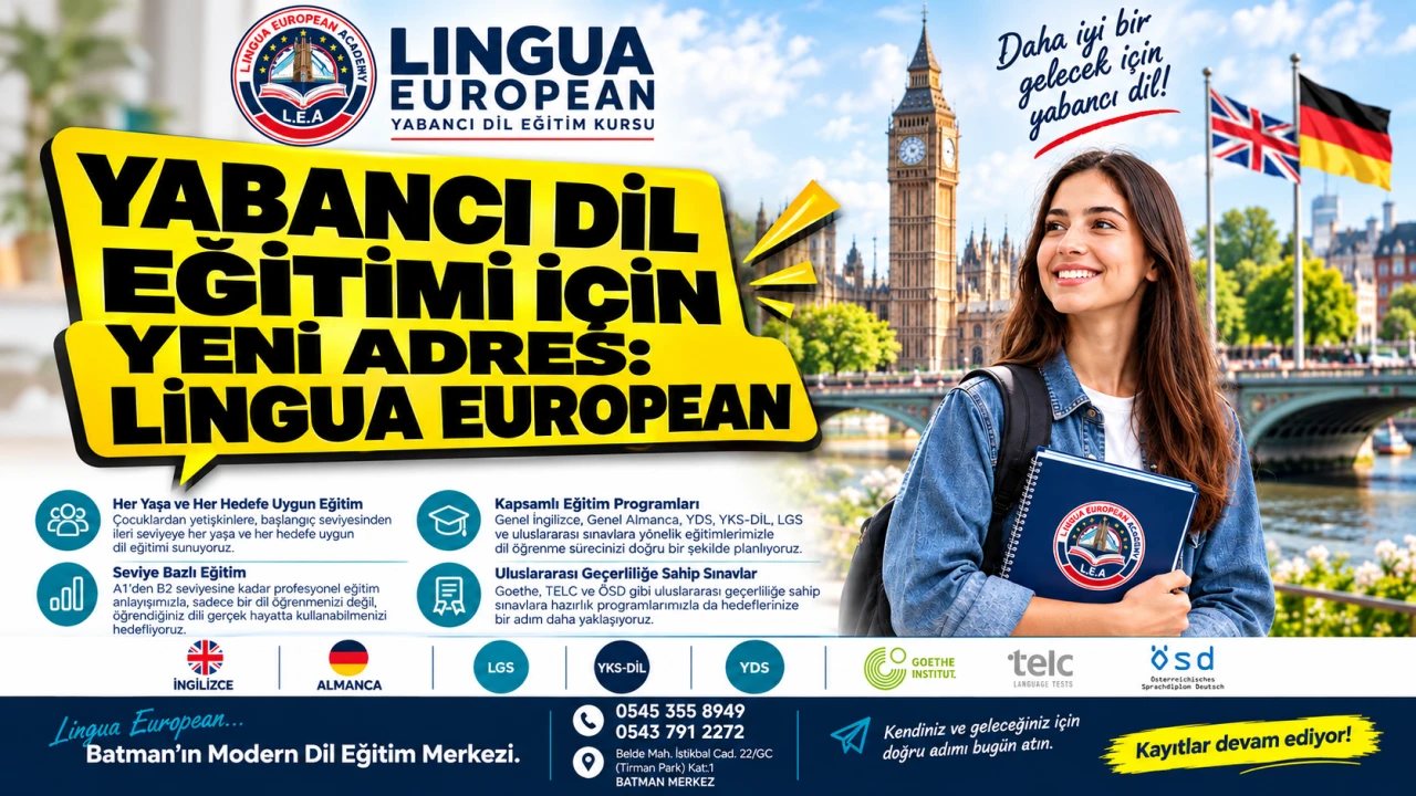 Batman’da Yabancı Dil Eğitimi İçin Lingua European Açıldı