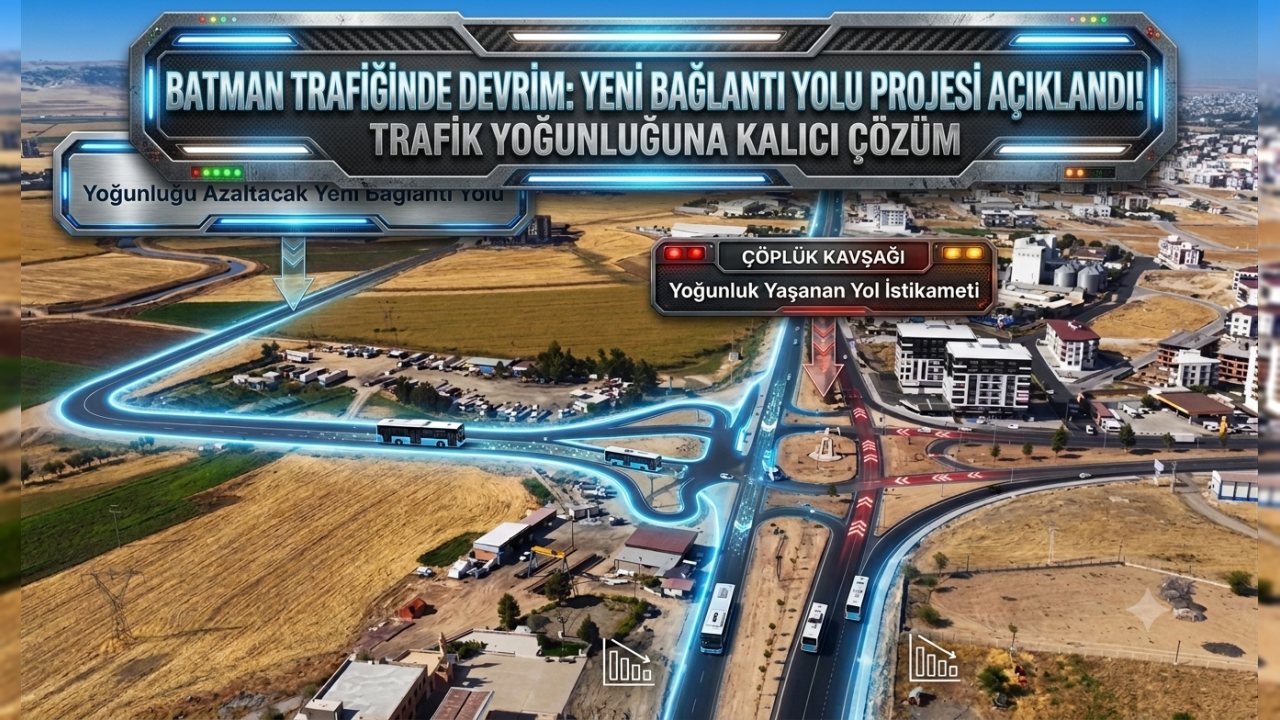 Batman’da Trafik Yoğunluğunu Azaltacak Yeni Yol Projesi