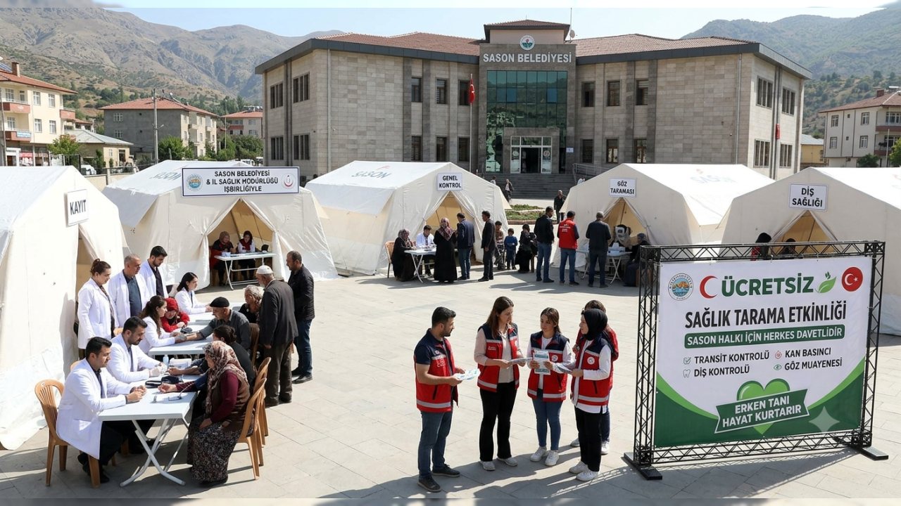 Sason’da Ücretsiz Sağlık Tarama Etkinliği Düzenlendi