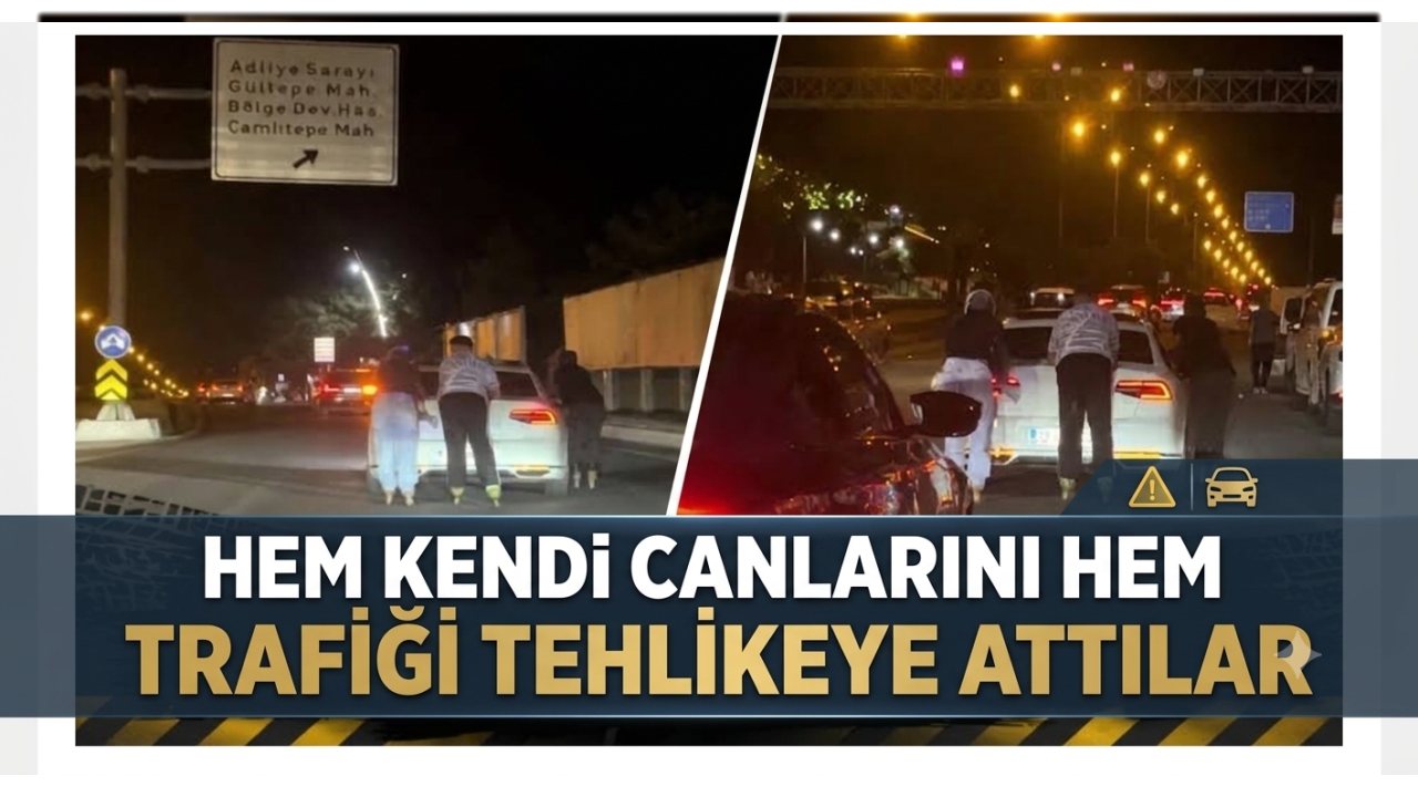 Demokrasi Bulvarı’nda Patenli Gençler Tehlikeli Anlar Yaşattı