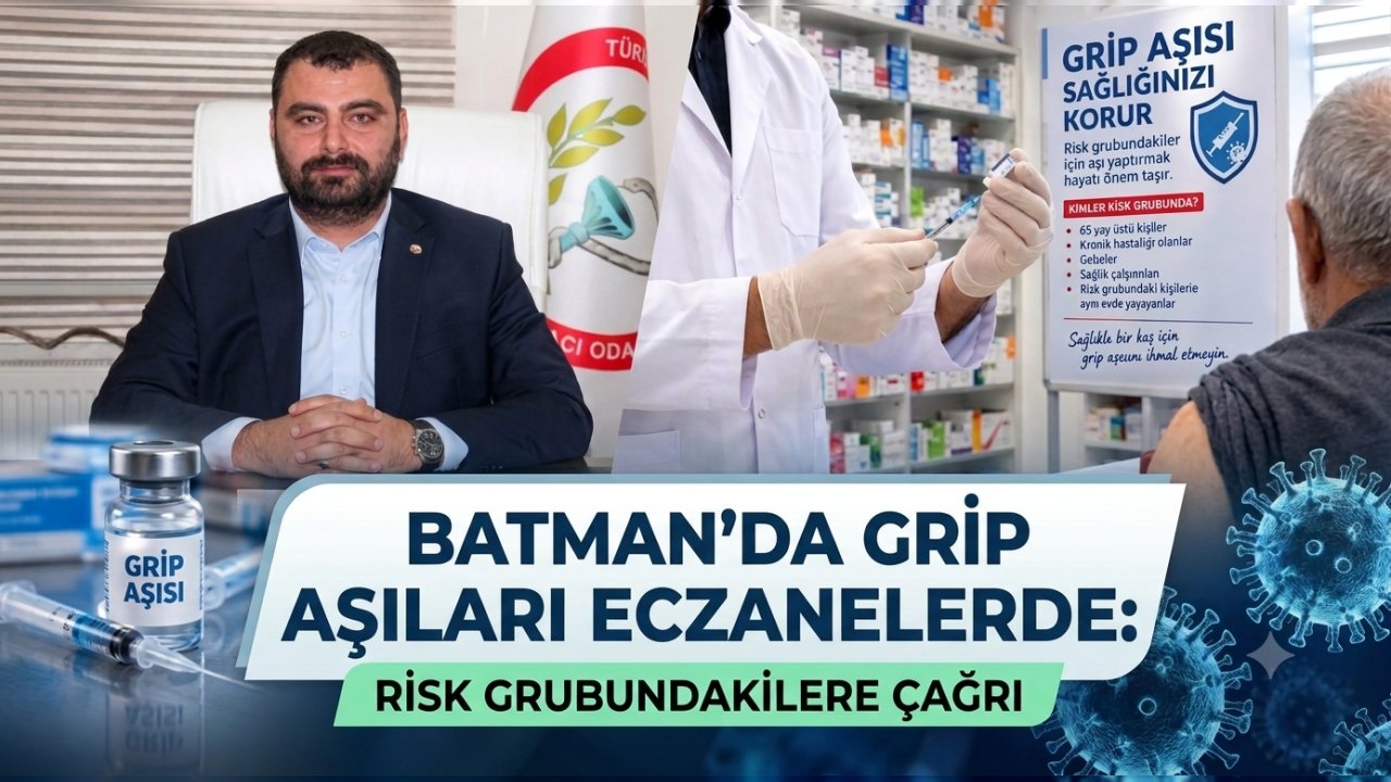 Batman’da Grip Aşıları Eczanelerde Satışa Sunuldu