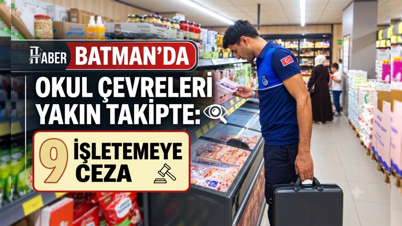Batman’da Okul Çevrelerinde 9 İşletmeye Ceza Uygulandı