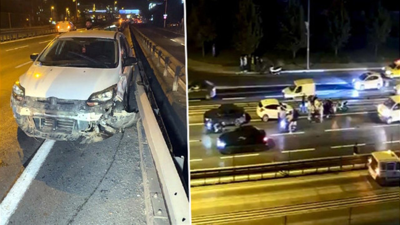 Avcılar D-100 Karayolu’nda İki Araç Çarpıştı, İki Yaralı