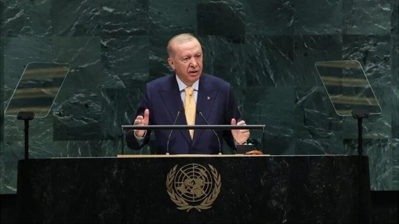 Cumhurbaşkanı Erdoğan, BM Genel Kurulu’nda Filistin mesajı verdi