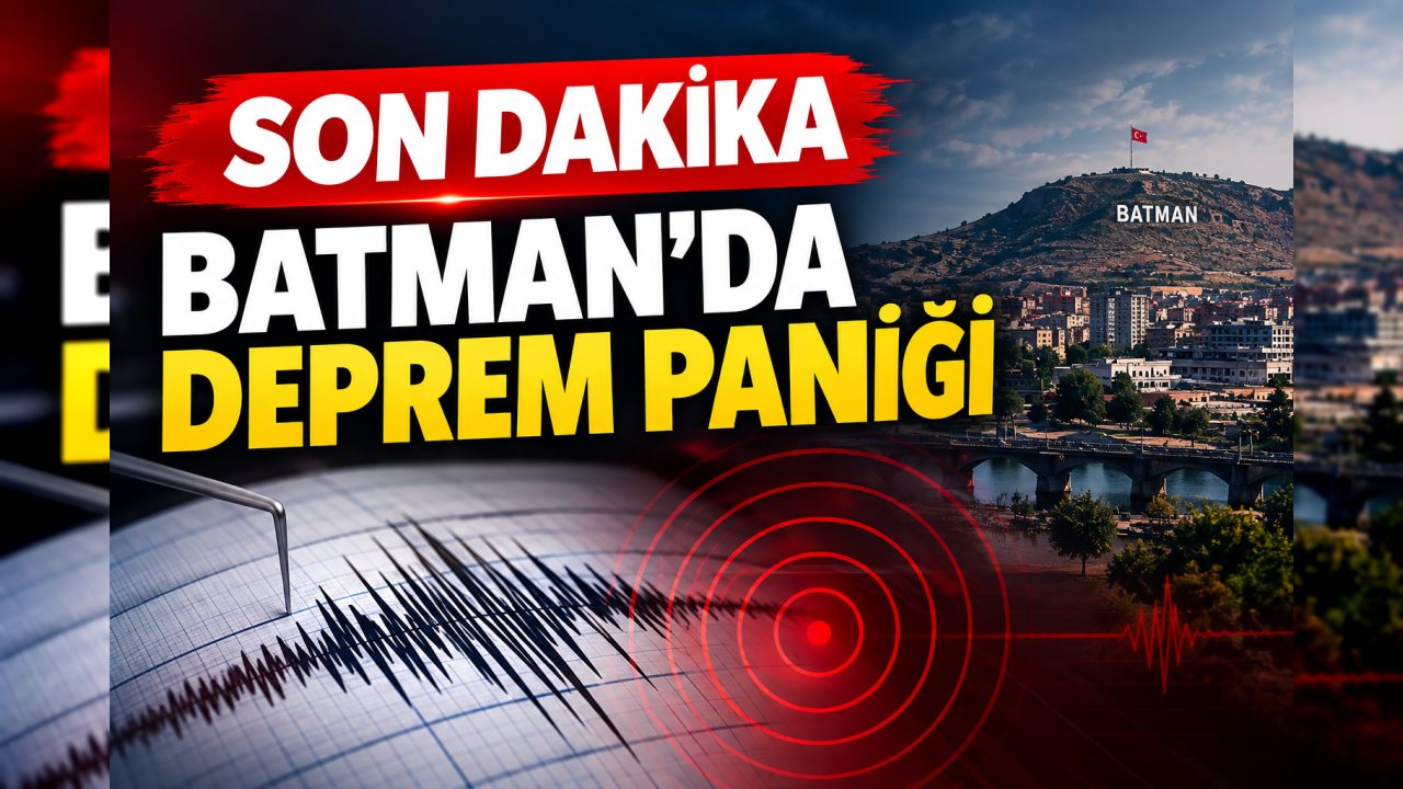 Batman’da Hissedilen Deprem Paniğe Neden Oldu