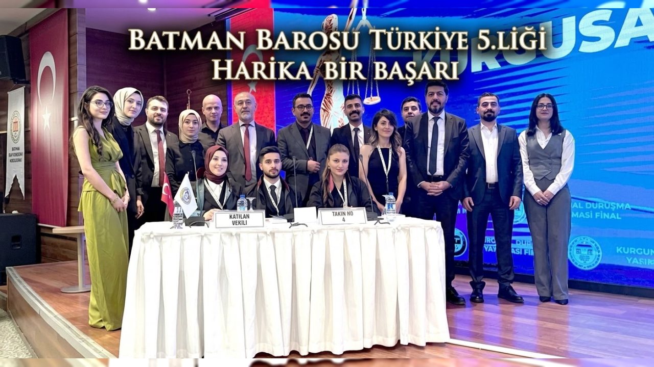 Batman Barosu, Türkiye 5’incisi Oldu