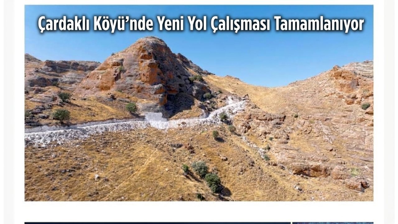 Çardaklı Köyü’nde Yeni Yol Çalışması Tamamlanıyor