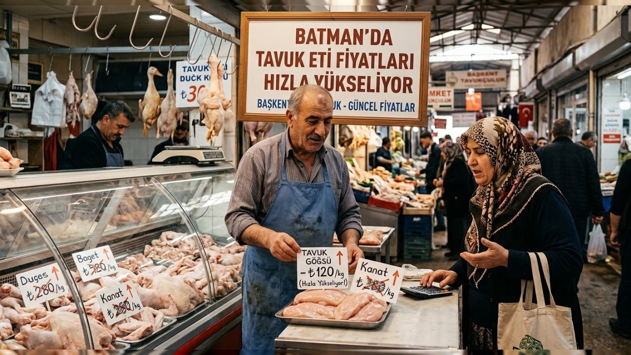 Batman’da Tavuk Eti Fiyatları Hızla Yükseliyor