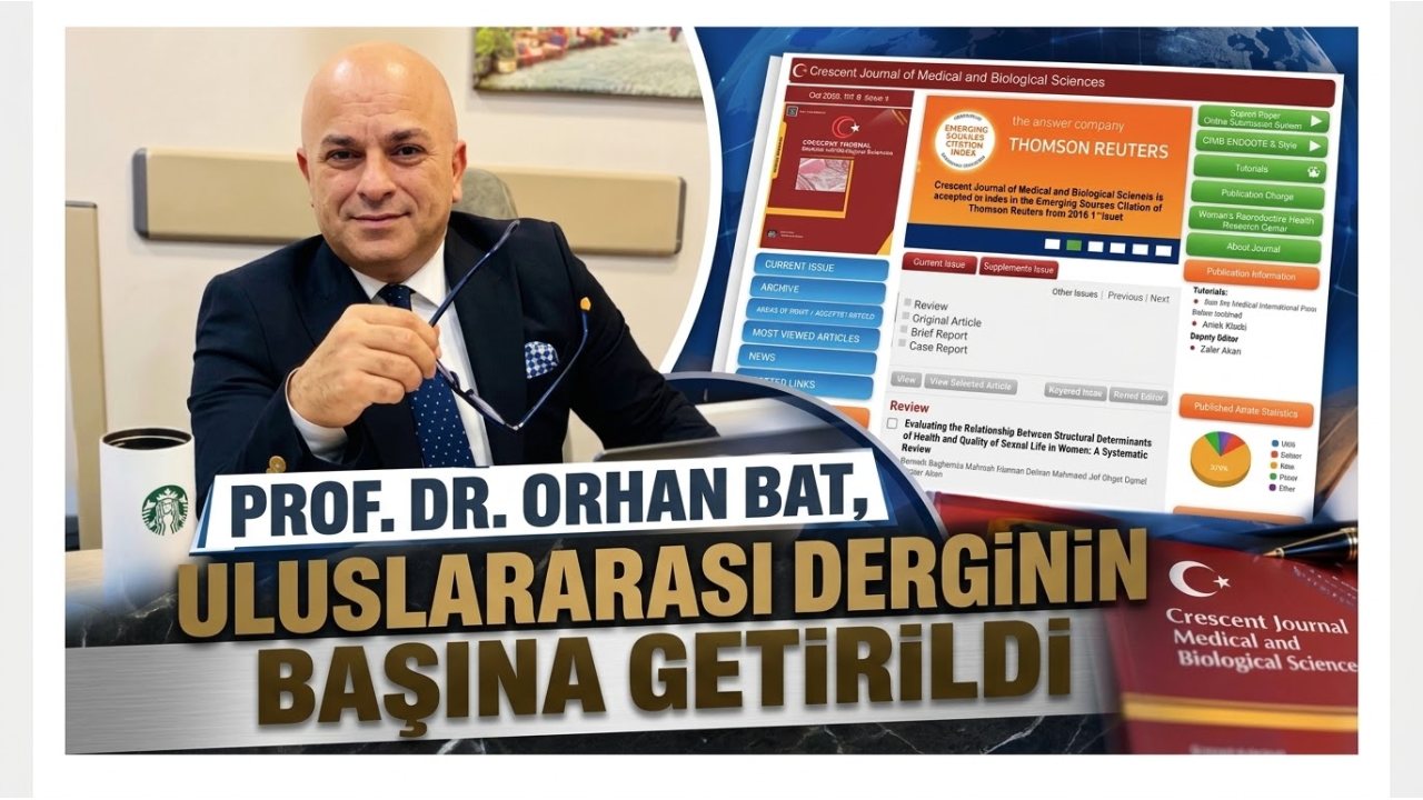 Prof. Dr. Orhan Bat, CJMB Dergisi Ana Editörü Oldu