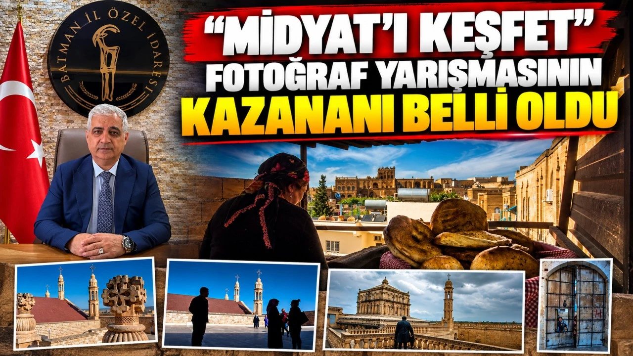 Batmanlı Orhan Kartal, Midyat Fotoğraf Yarışmasında Birinci Oldu