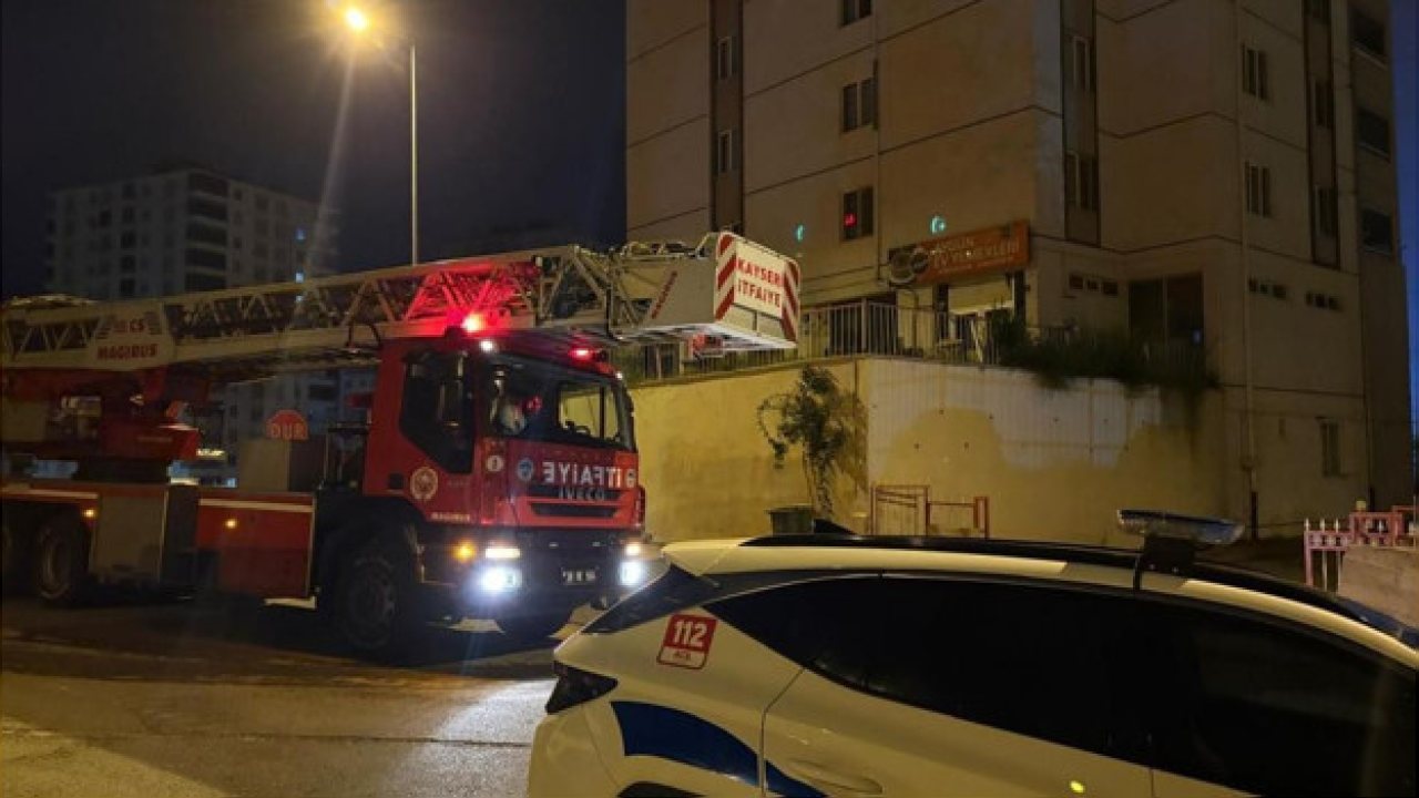 Kayseri’de 10 Katlı Binada Duman Paniği Yaşandı