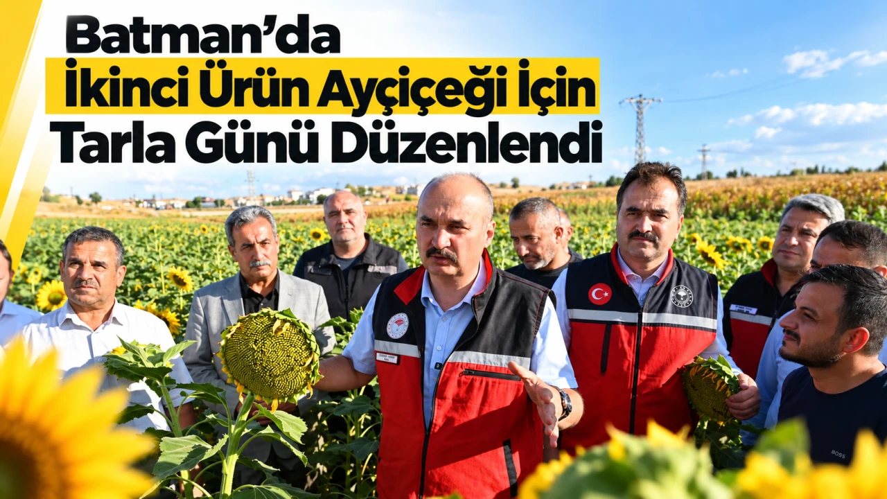 Batman’da İkinci Ürün Ayçiçeği Tarla Günü Gerçekleşti