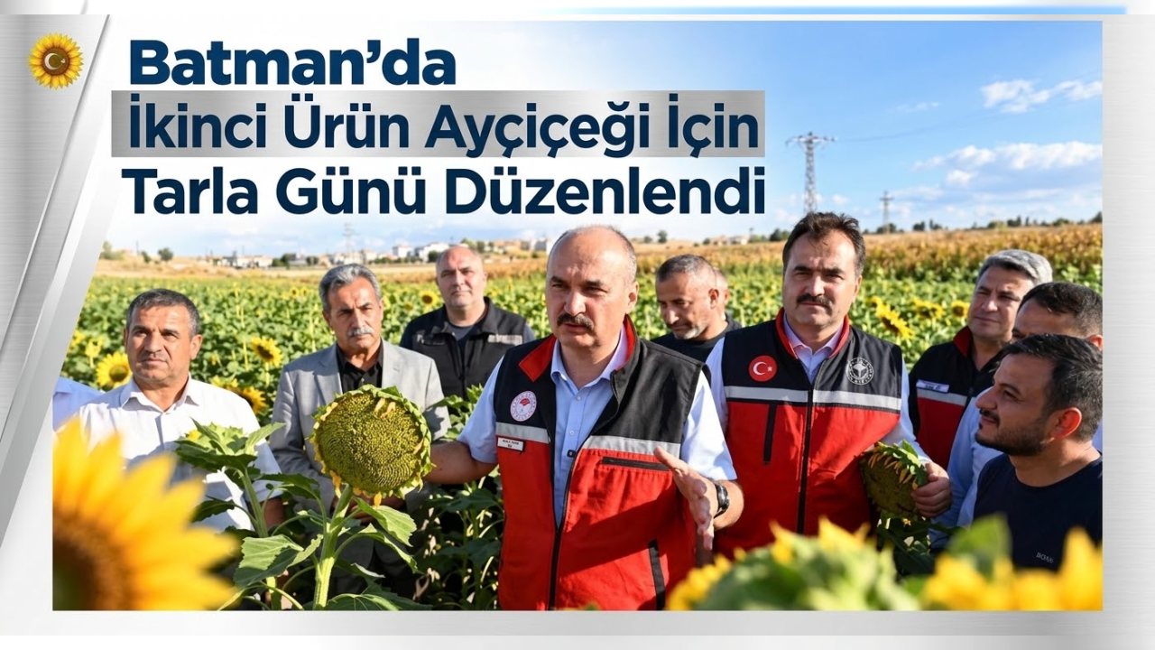 Batman’da İkinci Ürün Ayçiçeği Tarla Günü Gerçekleşti