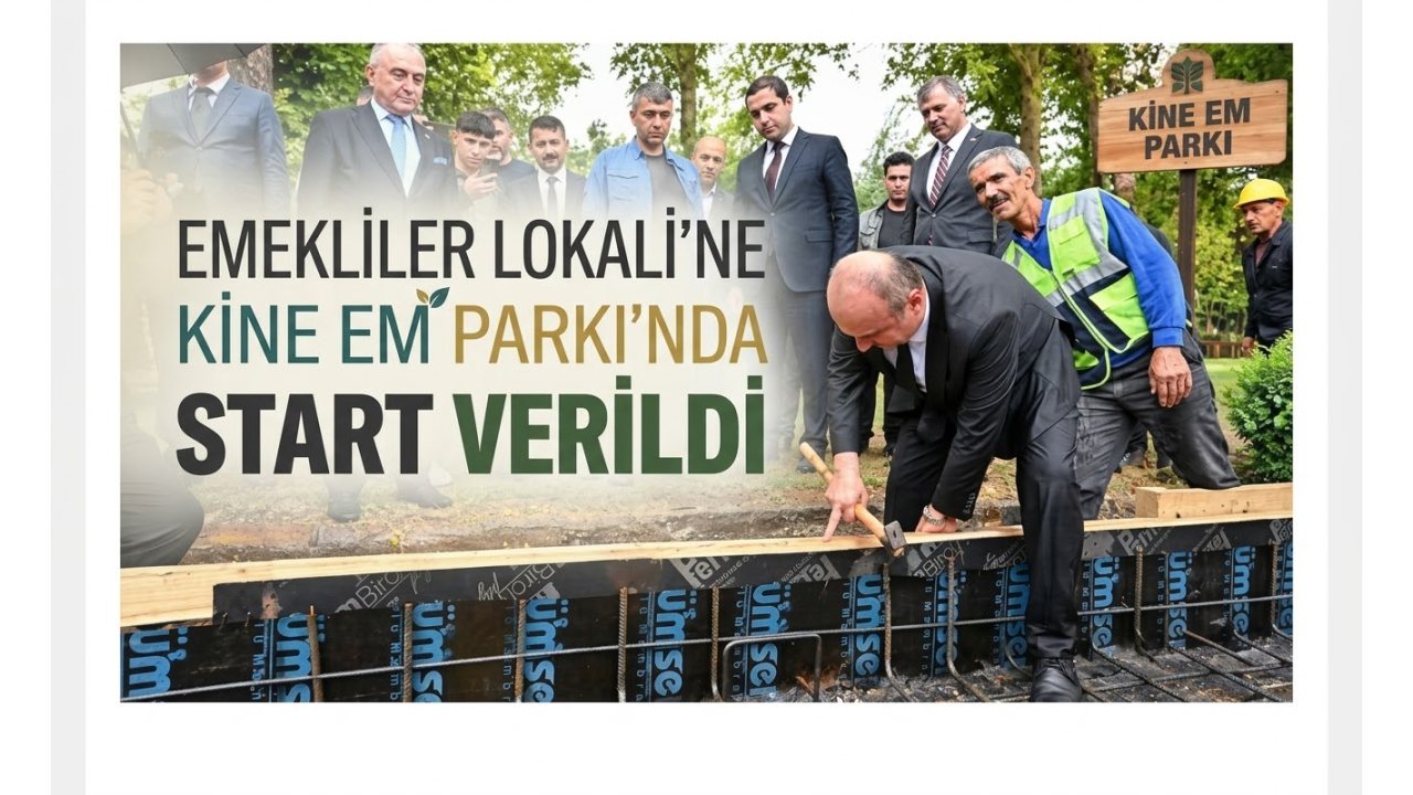 Kine Em Parkı’nda Emekliler Lokali Projesi Başladı