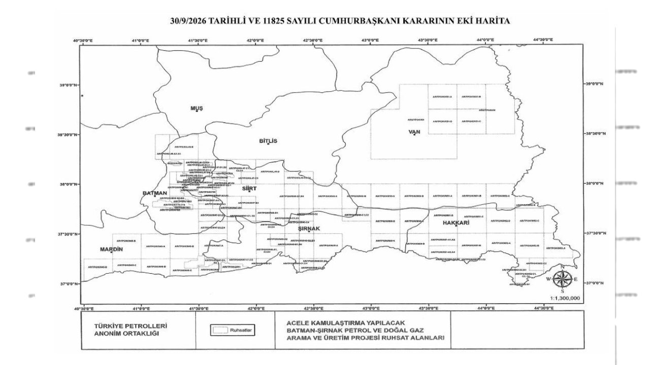 Batman ve Şırnak’ta Petrol Projesi İçin Kamulaştırma Başladı