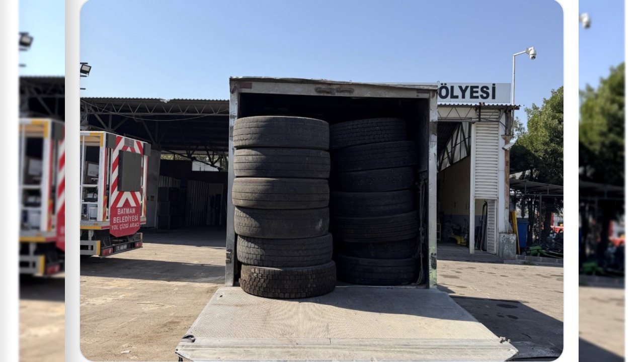 Batman’da 758 Ton Atık Lastik Geri Dönüşüme Gönderildi