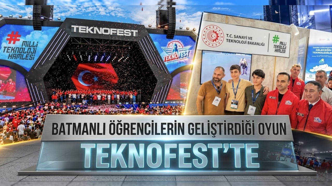 Batmanlı Öğrencilerin Geliştirdiği Oyun Teknofest’te Sergileniyor