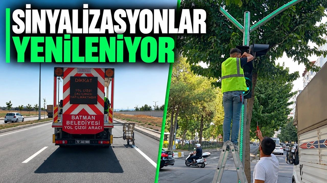 Batman’da Trafik Sinyalizasyonları Yenileniyor
