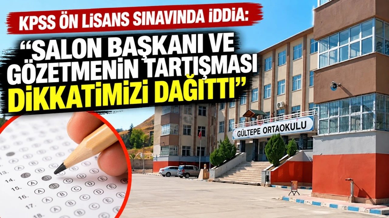 Gültepe Ortaokulu’nda KPSS Sınavında Tartışma Yaşandı
