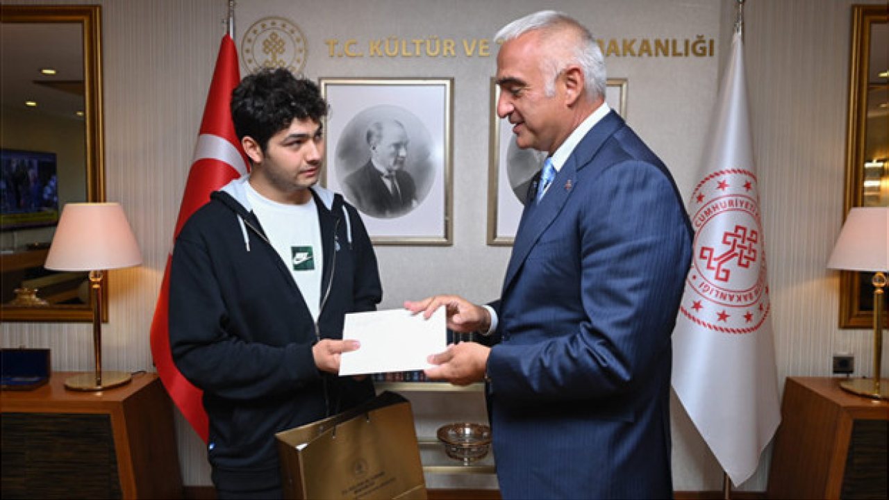 Kültür ve Turizm Bakanı Ersoy, Ahmet Deniz’i kabul etti