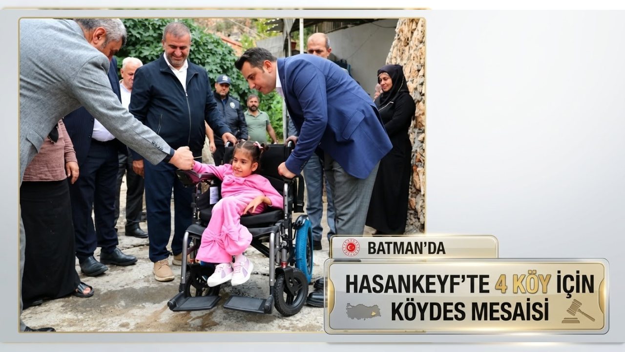 Hasankeyf’te Dört Köyde Altyapı Çalışmaları İncelendi