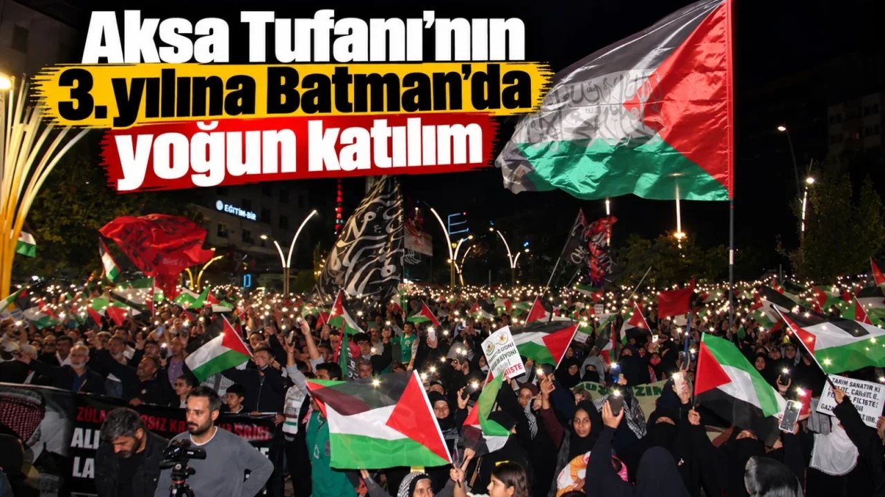 Batman’da Filistin İçin Dayanışma Programı Düzenlendi