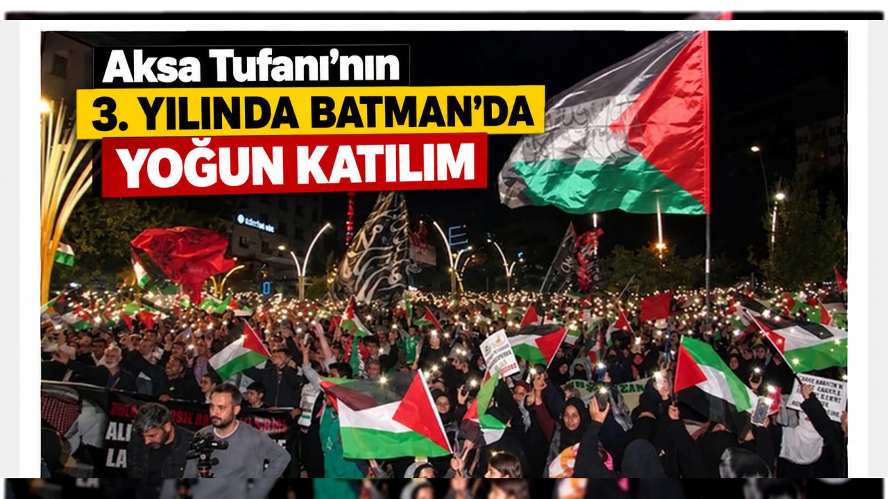 Batman’da Filistin İçin Dayanışma Programı Düzenlendi