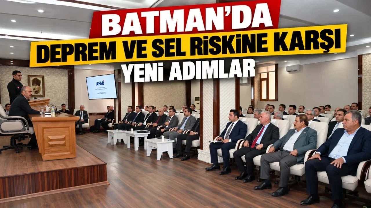Batman’da Afet Risklerine Karşı Koordinasyon Toplantısı Yapıldı