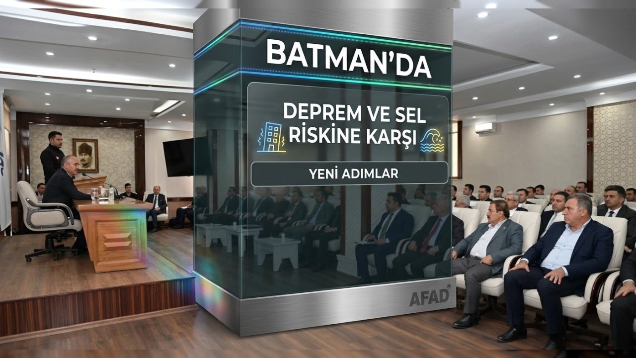 Batman’da Afet Risklerine Karşı Koordinasyon Toplantısı Yapıldı