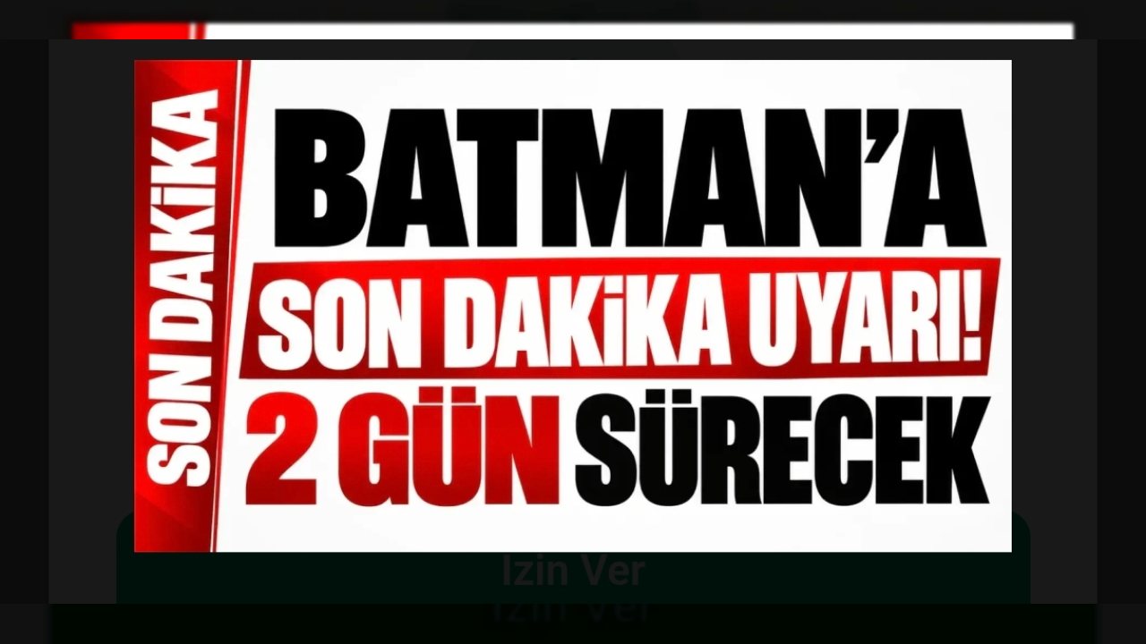 Batman’da Elektrik Kesintileri 12-13 Ekim Tarihlerinde Gerçekleşecek