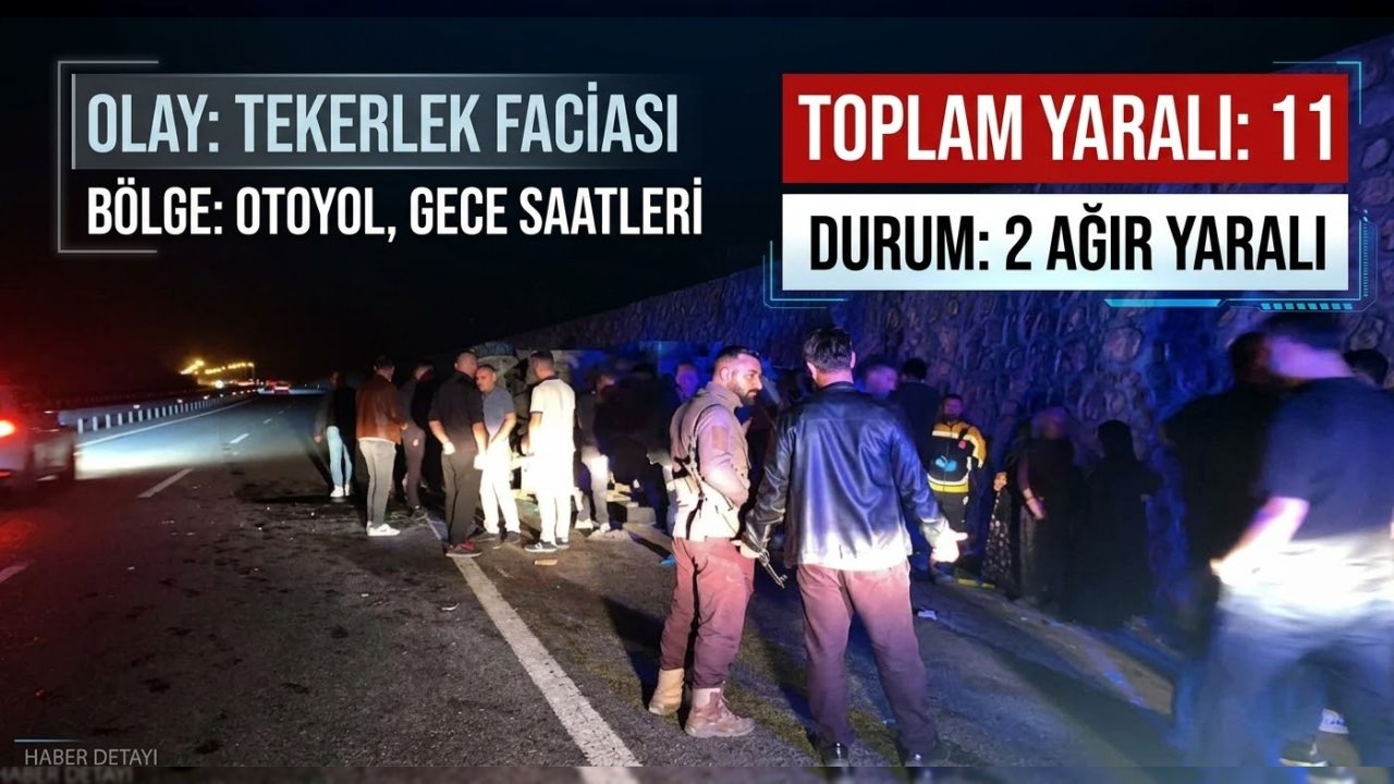 Hasankeyf Tüneli’nde minibüs kazası: 11 yaralı