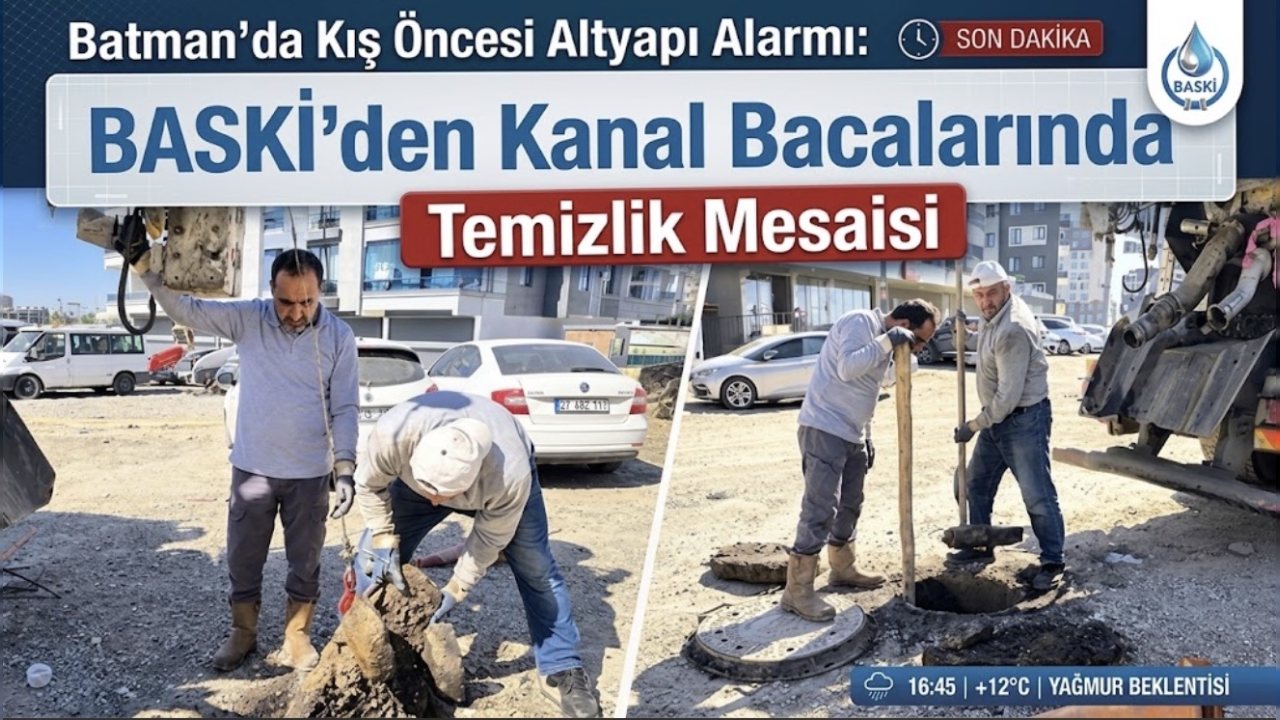 Batman’da Kış Öncesi Kanal Bacası Temizliği Başladı