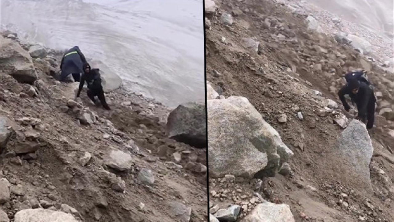 Ağrı Dağı’nda dağcılar heyelan sırasında kurtuldu