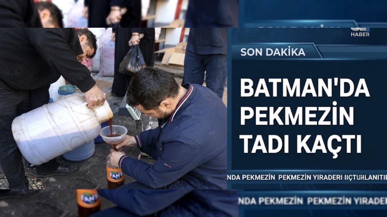 Batman’da Üzüm Pekmezinin Fiyatı 1000 TL’ye Yükseldi