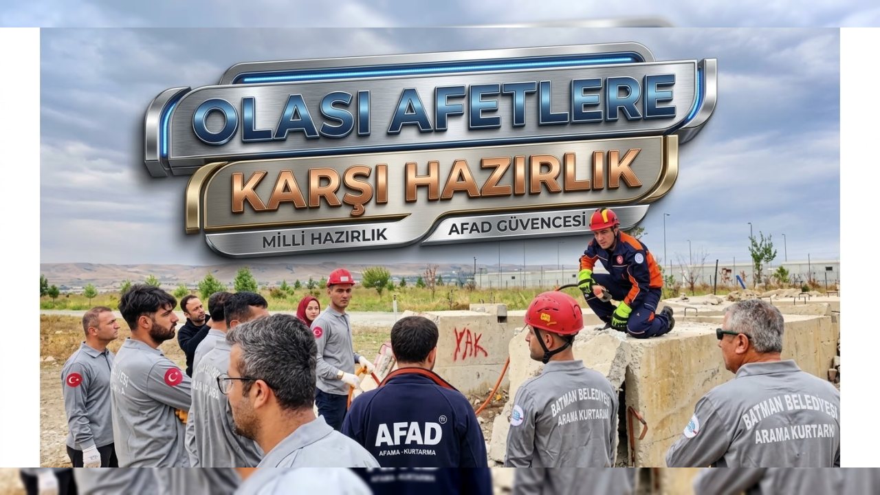 Batman’da Afetlere Karşı Arama Kurtarma Eğitimi Veriliyor