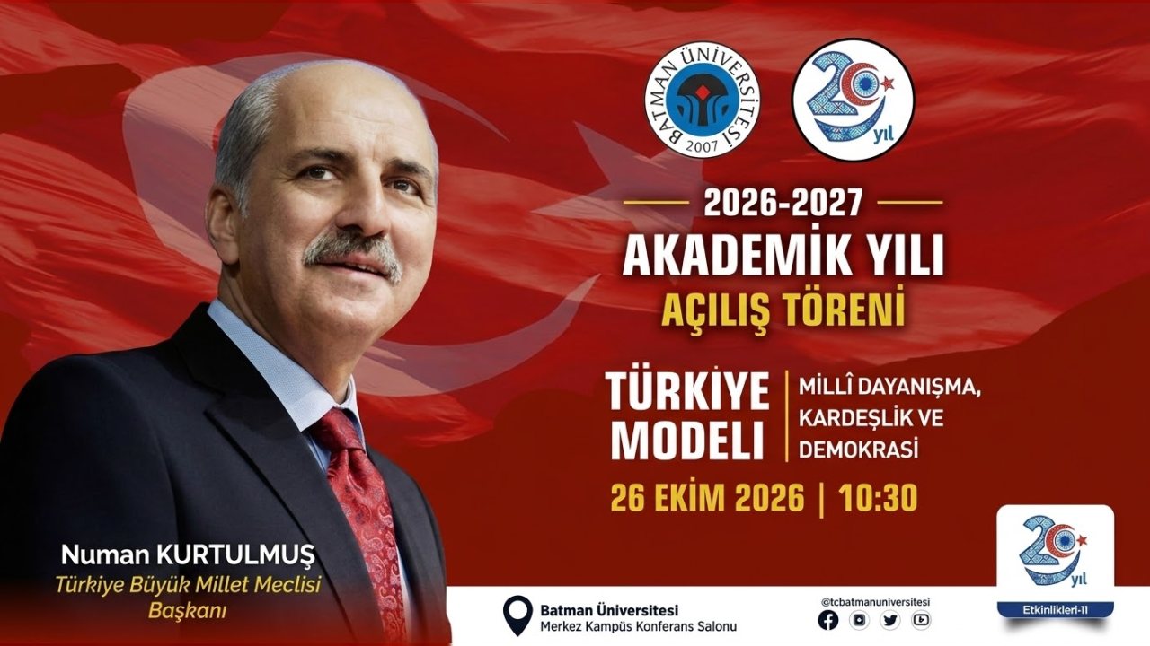 Batman Üniversitesi’nde Numan Kurtulmuş İlk Dersi Verecek