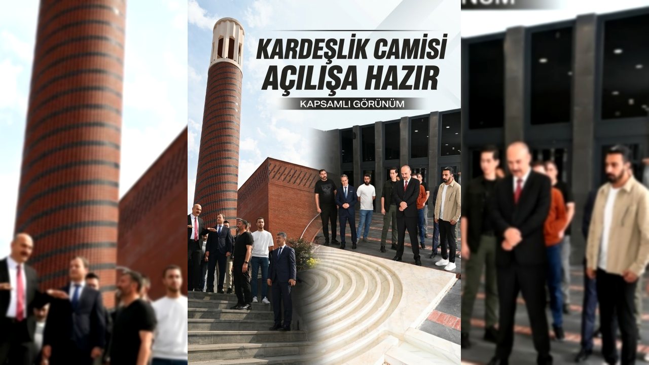 Kardeşlik Camisi Açılışa Hazır, Vali Canalp İncelemelerde Bulundu