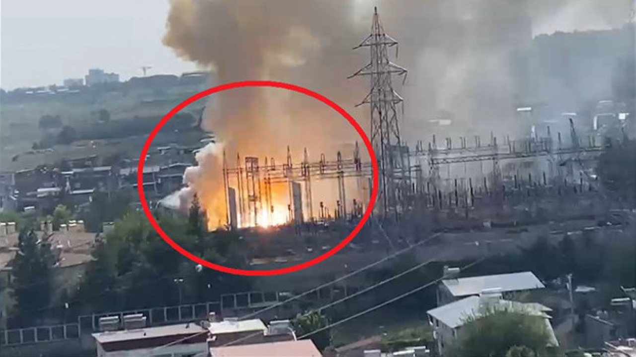 Diyarbakır’daki Trafo Merkezinde Yangın ve Patlamalar Görüntülendi