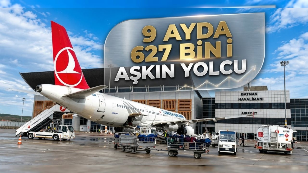 Batman Havalimanı’nda 9 Ayda 627 Bin Yolcu Uçtu