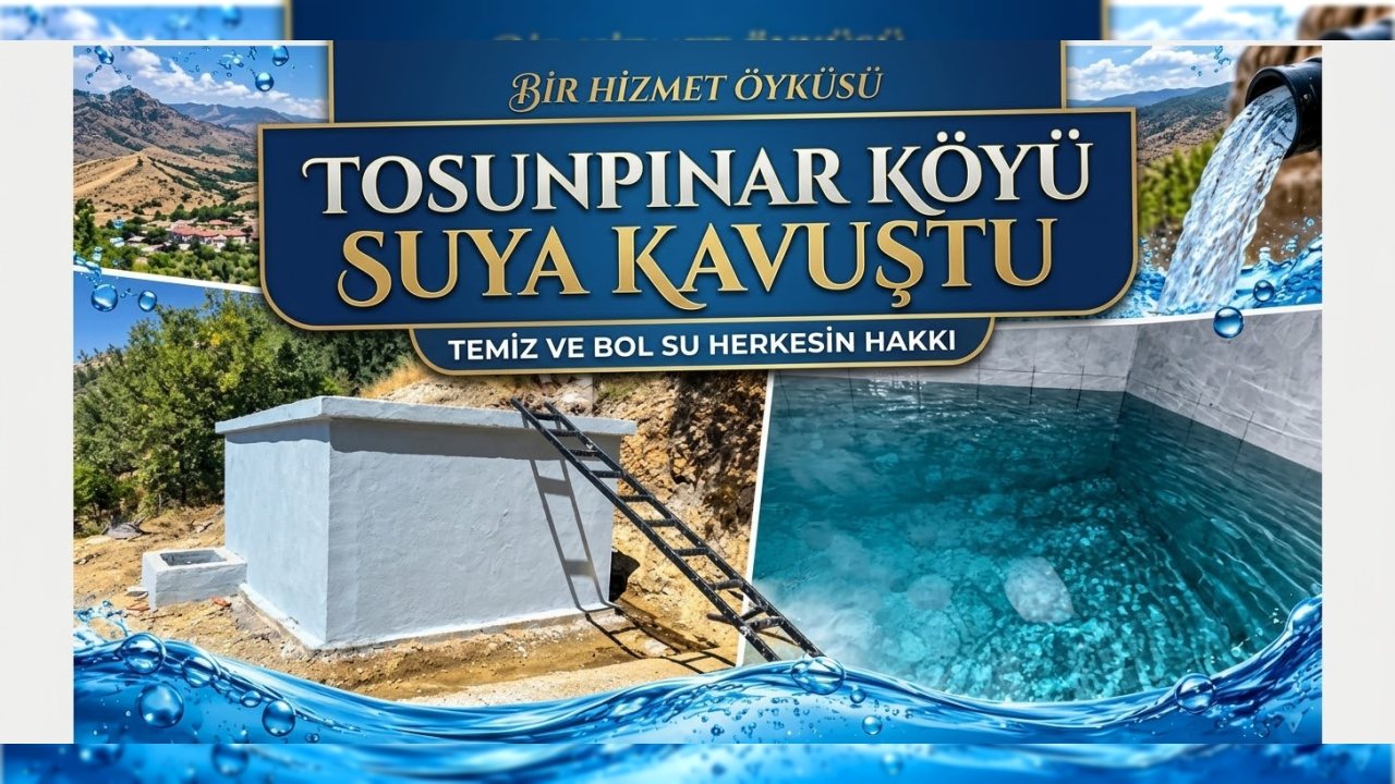 Tosunpınar Köyü İçme Suyu ve Sulama Havuzuna Kavuştu