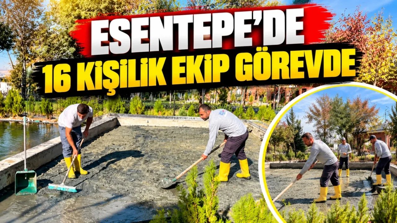 Esentepe Millet Bahçesi’nde Temizlik Çalışmaları Sürüyor