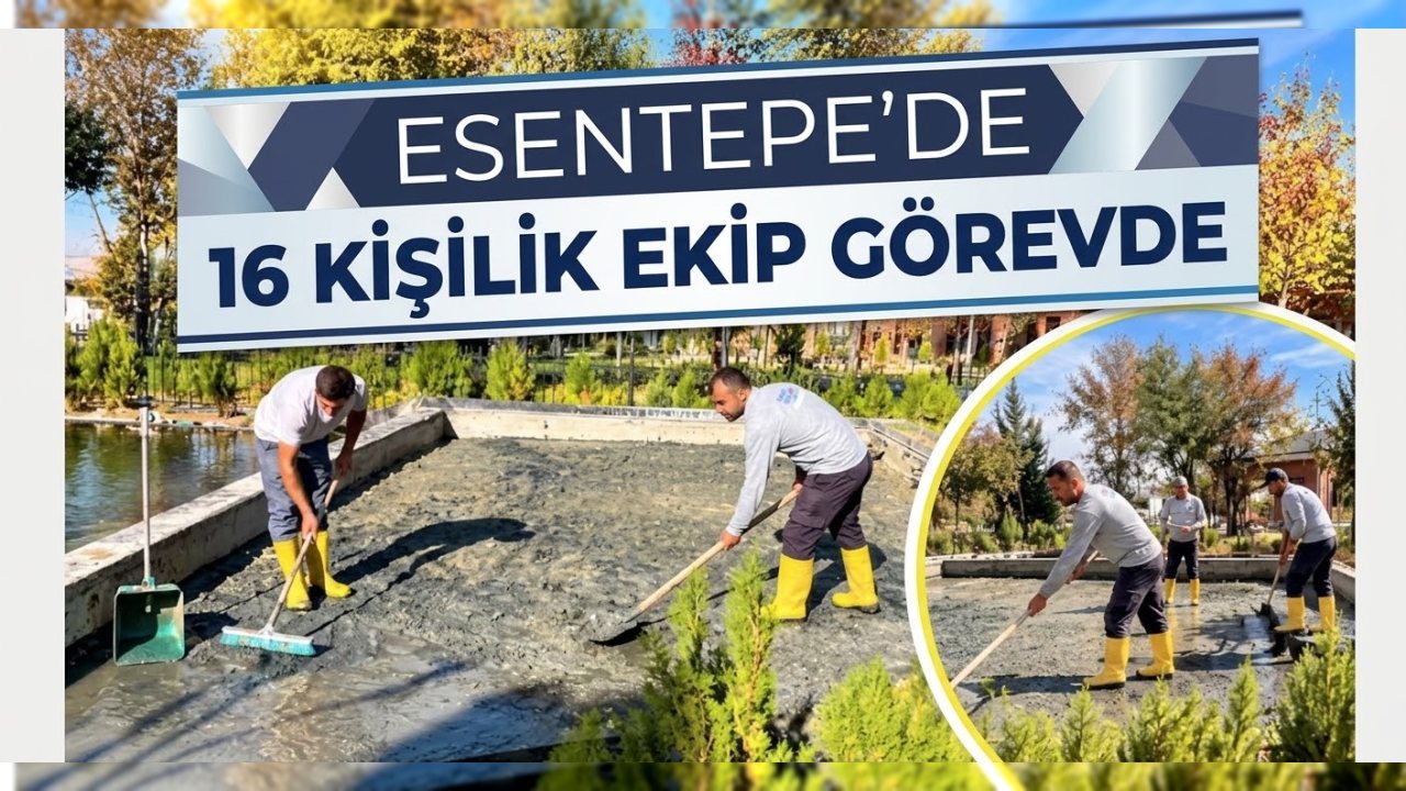 Esentepe Millet Bahçesi’nde Temizlik Çalışmaları Sürüyor