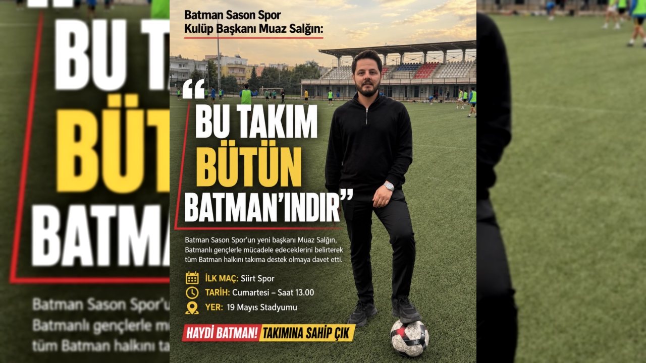 ASK’DEN BATMAN SASON SPOR’A MORAL ZİYARETİ!
