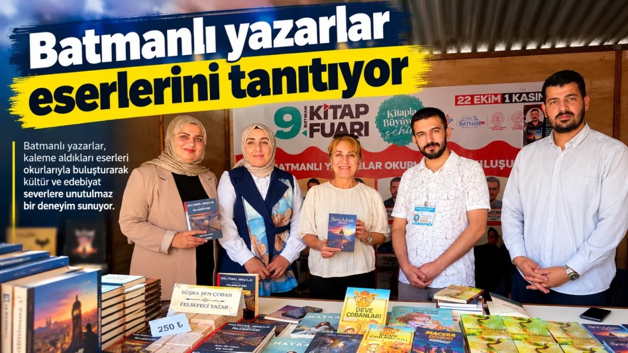 Batman Kitap Fuarı, Yazarları ve Eserleriyle Ziyaretçileri Bekliyor