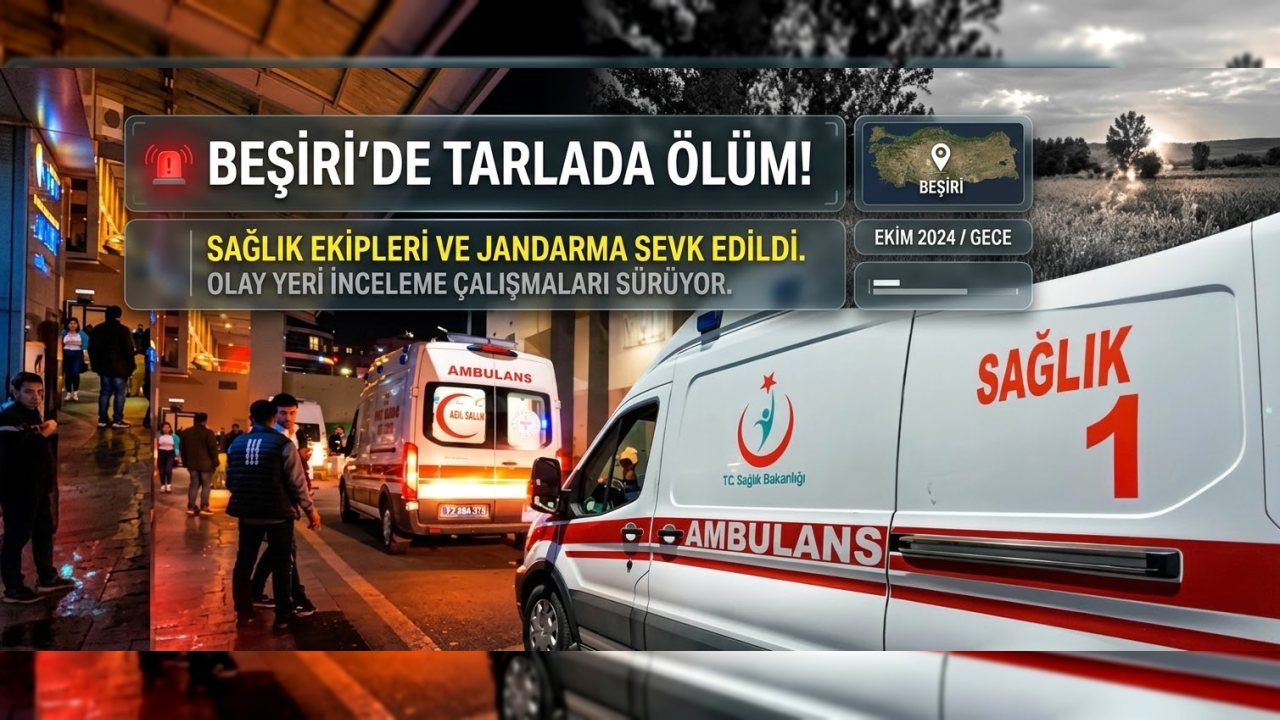 Beşiri’de tarlada acı ölüm!