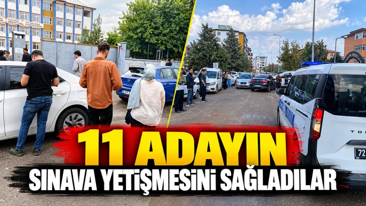 Batman’da 11 Adayın Sınav Merkezine Ulaşımı Sağlandı