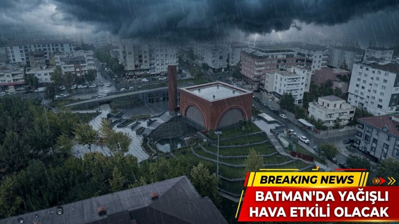 Batman’da Yağışlı Hava Etkili Olacak