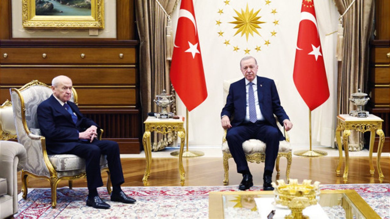 Cumhurbaşkanı Erdoğan ve Bahçeli Beştepe’de Görüştü