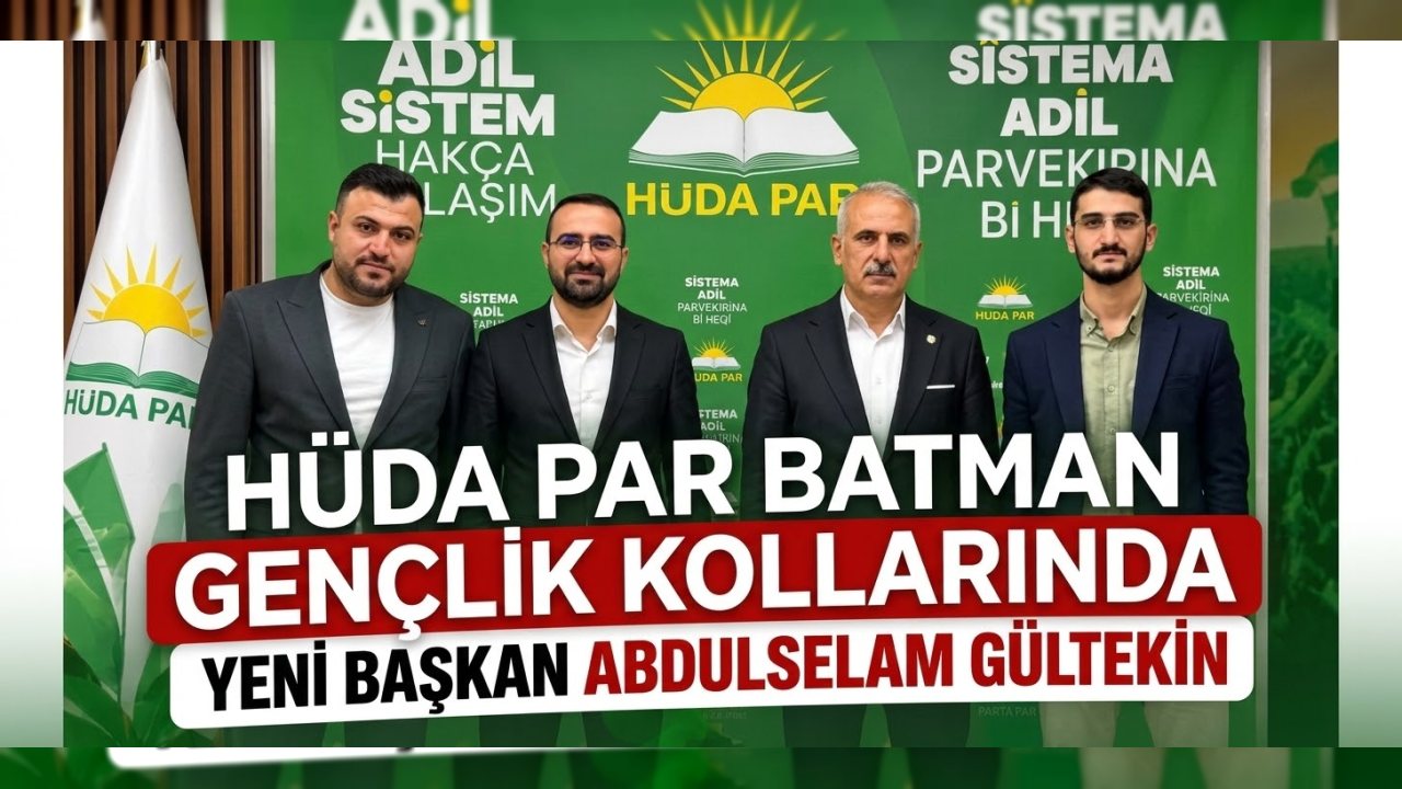 Batman’da HÜDA PAR Gençlik Kolları’nda Başkan Değişimi